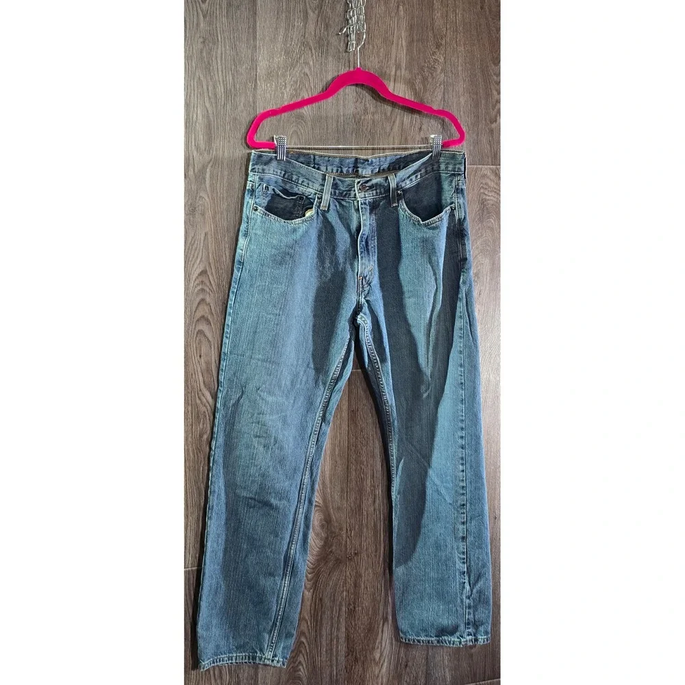 Levi's 559 Relaxed Straight Denim Blue jeans Mens Tag Sz 36x32 Measures 36x30‎